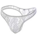 Hollow Out Lace Men Sexy Transparent Thong Underwear See Through Sissy Personalized Jockstrap Man Underpant Erotic Pouch