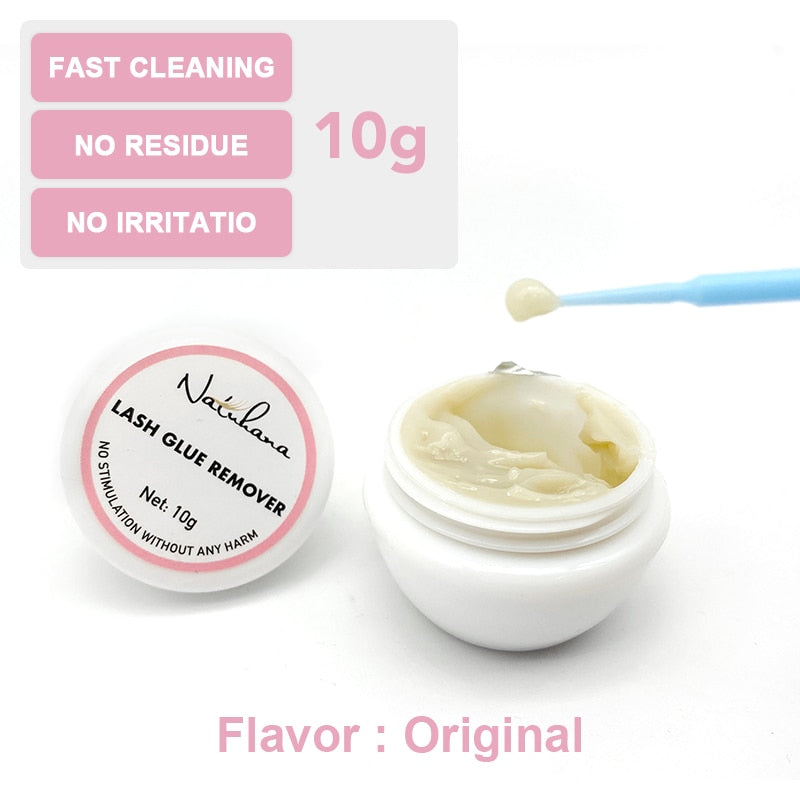 NATUHANA Eyelash Glue Remover Quick Unloading Adhesive Professional Cream Remover for Eyeslashes de pestaña Makeup Tools