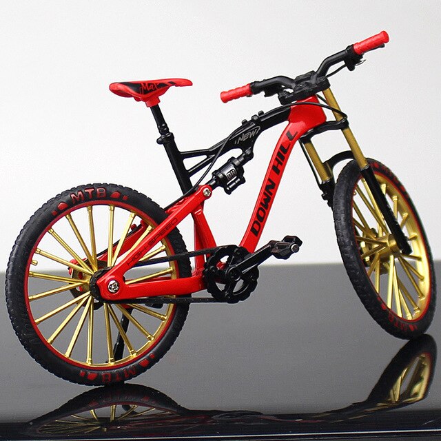 New mini 1:10 Alloy Model Bicycle Diecast Metal Finger Mountain bike Racing Simulation Adult Collection Gifts Toys for children