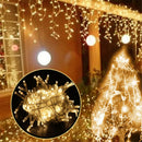 Christmas Lights Waterfall Outdoor Decoration 5M Droop 0.4-0.6m Led Lights Curtain String Lights Party Garden Eaves Decoration