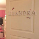 White Wood Letter Alphabet Personalised Name Design DIY Art Crafts Free Standing Xmas Birthday Wedding Party Home Decoration 8cm