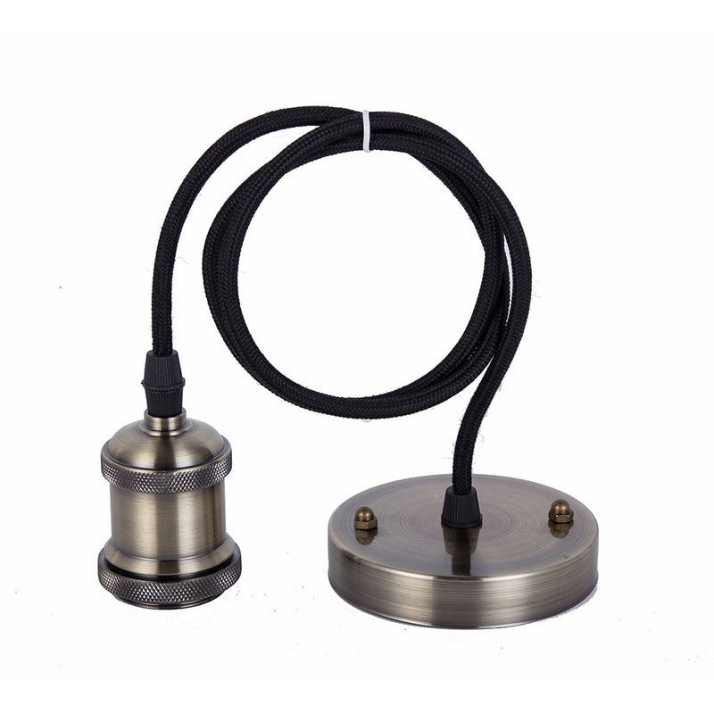 2022 Hot Selling Lamp Base E27 Vintage Retro Lamp Holder Pendant Bulb Light Screw Socket 6 Colors