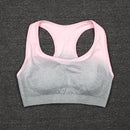 NORMOV 3PCS Fitness Two Piece Set Women Seamless Leggings Long Sleeve Crop Top Sports Bra Tracksuit Wear Workout Sports Suit