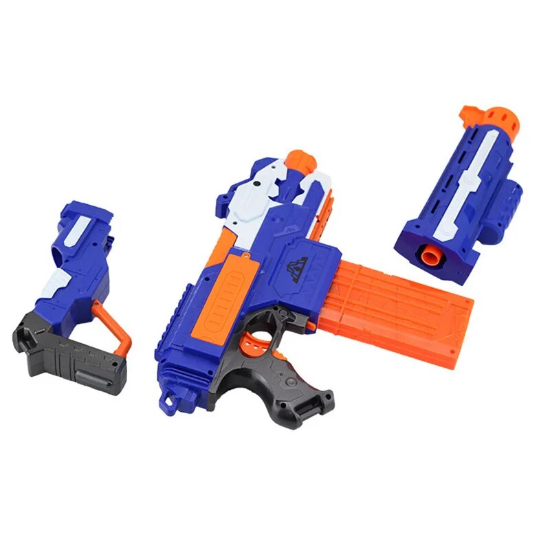 Continuous Firing Electric Soft Bullet Gun with Target Children's Toy Gun Submachine Parent-child Rifle Gun