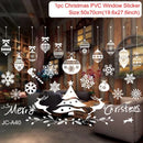 Christmas Window Stickers Merry Christmas Decorations For Home 2024 Christmas Wall Sticker Kids Wall Decals Happy New Year 2025