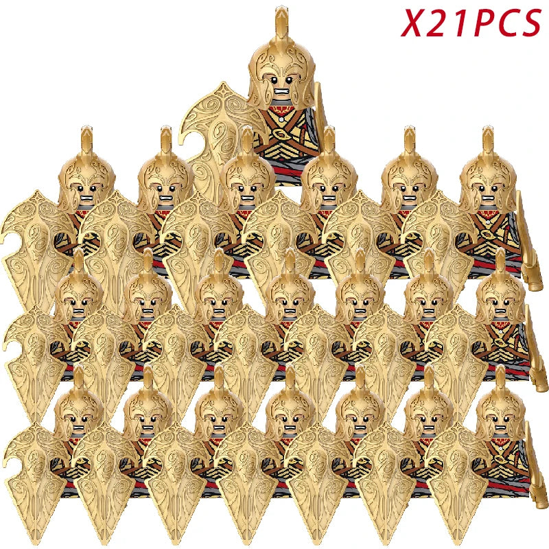 Classic Medieval Movie Elves Dwarf Warrior Iron Foot Dane leader of the Dwarfs Building Blocks LOTR Figures Toys For Children