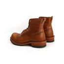 New Japanese Vintage Designer Handmade Tooling Men Casual Shoes Cow Leather Round Toe Wings Ankle Boots Motorcycle Boots Winter