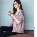 2020 New Women Jackets Autumn Windbreaker Female Long Sleeve Casual Hooded Jacket Zipper Lightweight Outwear Plus Size P713