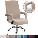 Elastischer Bürostuhlbezug Modern Schmutzabweisend Chefsessel Gaming-Stuhl Rotierender Sesselbezug Verdickte Armlehnenhusse