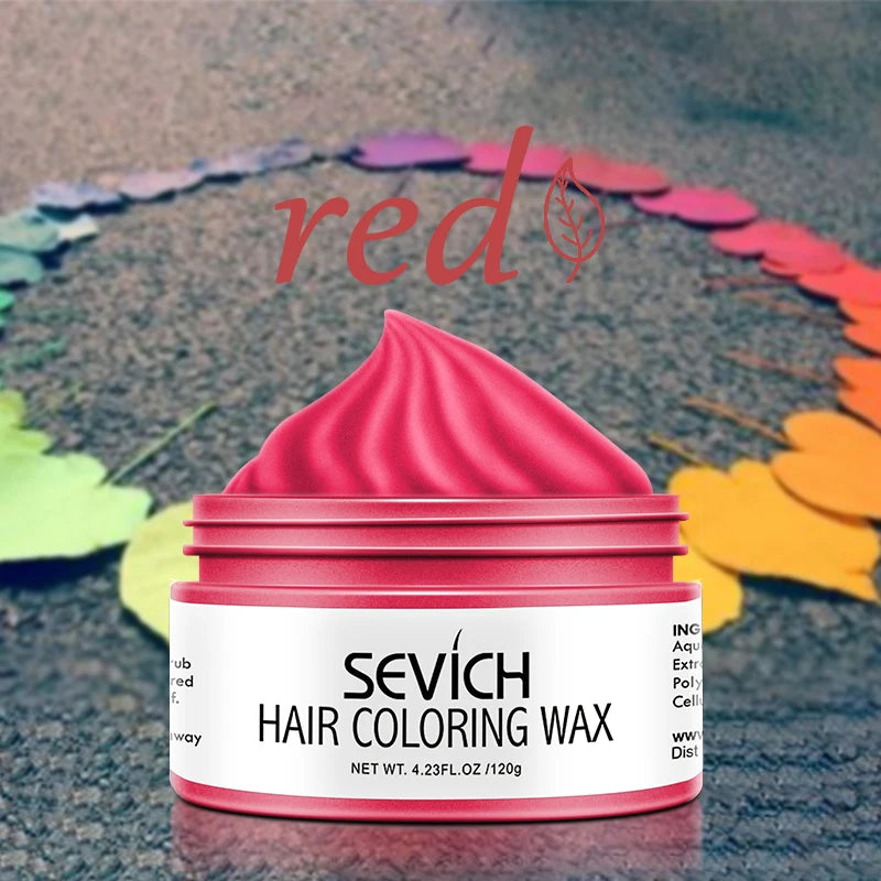 Sevich Temporary Hair Color Wax Salon Hair Coloring Styling Unisex Gray Disposable Dynamic Cake Party DIY Hairstyles 120g