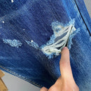 New High Quality Fashion Streetwear Men Jeans Motorcycle Hip Hop Ripped Hole Slim Retro Comfortable Male Denim Pants