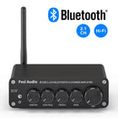 Newest Fosi Audio BT30D Bluetooth Sound Power Amplifier 2.1 Channel Bass & Treble Control Amp Audio Subwoofer 100W + 50W x2