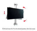 2019 new DL-A10M-66 23"-65" stainless steel LCD TV stand mounts bracket in Partition wall 360 rotate height adjust 66cm 82cm70cm