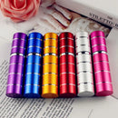 1pc  5ML 10ML Travel Aluminum Perfume Atomizer Glass Spray Bottle Empty Refillable Bottle with line .Portable Metal Sprayer