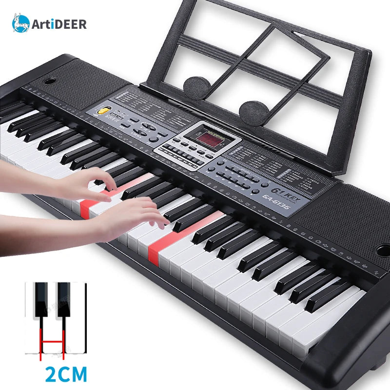 Musical Keyboard Professional Midi Controller Electronic Piano Music Synthesizer Digital 61 Keys Organ Instruments