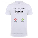 Jesus Is Calling T Shirt Christ Christian Religion Faith Bible Catholics Gift T-Shirt For Men Male Short Sleeve O Neck Tshirt