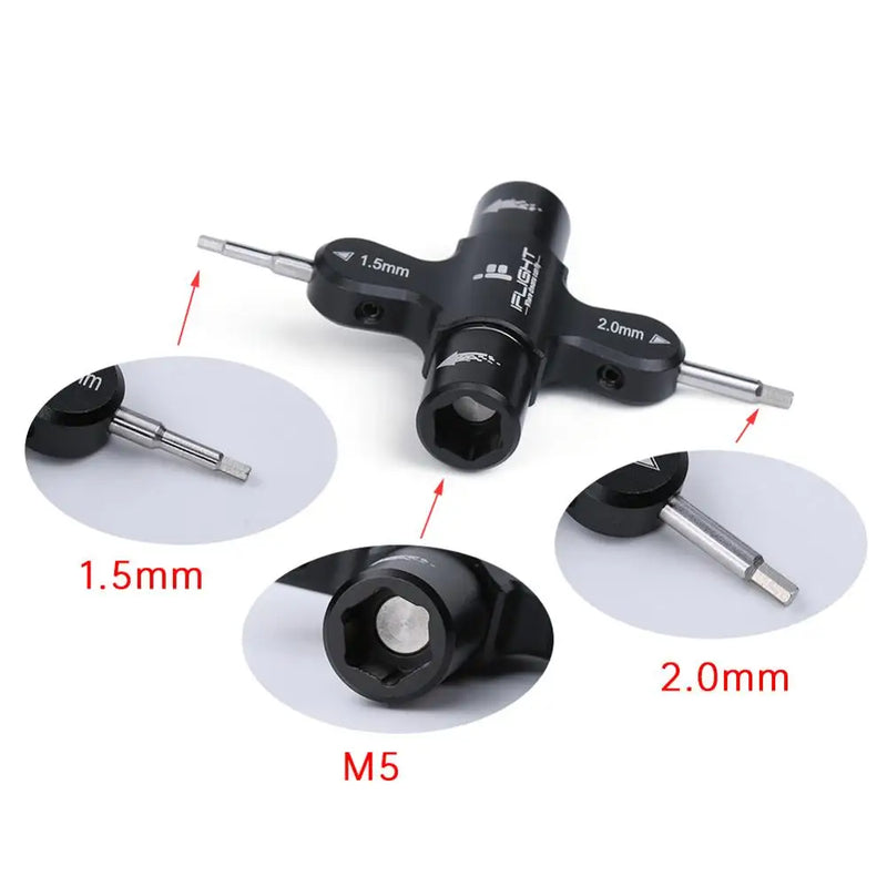 iFlight Prop Tool (Ratchet w/ Bearing) Quad M5 Wrench 1.5mm/2mm screwdriver with Built in One Way Bearing Tool for RC Drone FPV