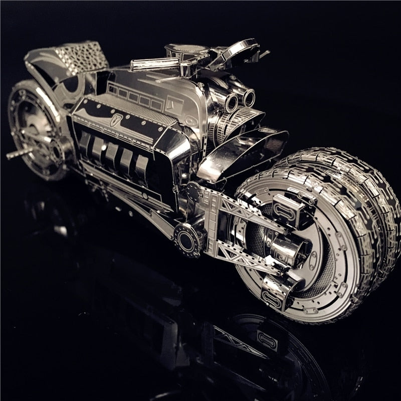 IRON STAR 3D Metal puzzle Vengeance Motorcycle lundon bus Off-road vehicle DIY 3D Laser Cut Model puzzle toys for adult