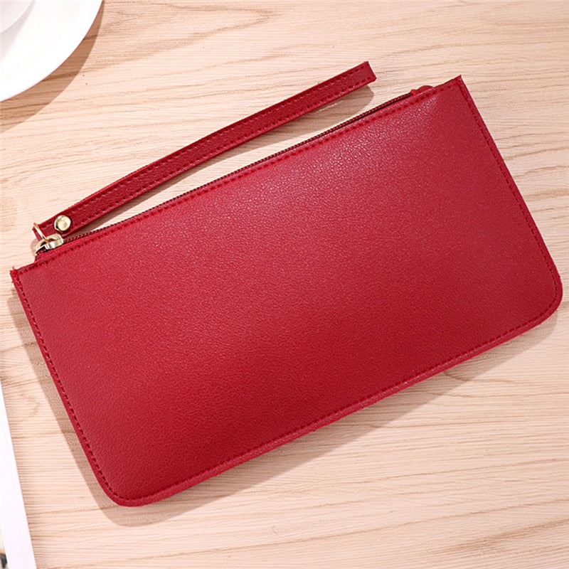 New Fashion Pu Leather Women Wallet Clutch Women&