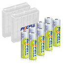 8PC PKCELL NIMH AA Battery 2600Mah 1.2V 2A Ni-Mh Double A Rechargeable Batteries And 2PC AA Flashlight Toys Battery Case Boxes