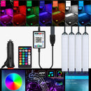RGB LED Bulb Car Interior Ambient Lights With USB Wireless Remote APP Music Control Multiple Modes Lighting Decorative Auto Lamp