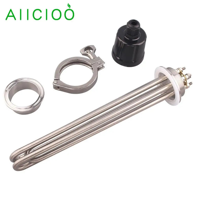 Tri clamp  Heating Element 2 Inches  3KW 3750W 4.5KW 6KW 9KW Electric Immersion Tubular Heater AIICIOO