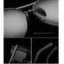Luftfahrt Metallrahmen Polarisierte Sonnenbrille Herren Farbwechsel Sonnenbrille Pilotenbrille Herren Tag Nachtsicht Fahren