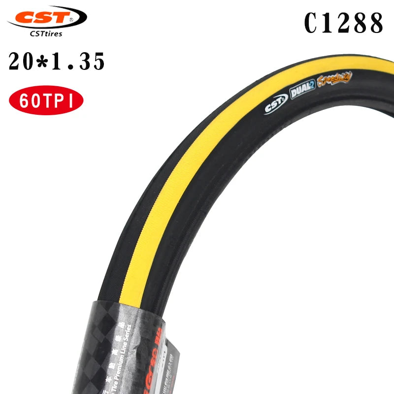 CST bicycle tire C1288 406 20 inch 20 * 1.35 steel wire 451 20x1 1 / 8 60TPI small wheel diameter folding bicycle tire