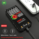BSIDE Professionelles Digitalmultimeter Smart 9999 EMF Multitester DC AC Spannung Kondensator Ohm Diode Live Elektrikertester USB-Ladefunktion