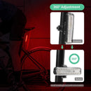 Bike Tail Light USB Rechargeable Ultra Bright LED Warning Bike Flashlight 7 Color Waterproof Bicycle Rear Light Bike Accessories