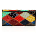 2023 New Fashion Genuine Leather Women Wallet Female Hasp Purse Long Coin Purses Ladies Plaid Wallet Cowhide Long Purse