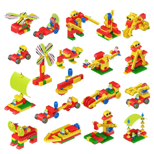 MOC 9656 große Bausteine DIY Bildungseinrichtungen Stamm Roboter Wissenschafts-Set