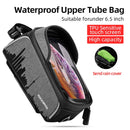 ROCKBROS Bike Bag Front Phone Bicycle Bag For Bicycle Tube Waterproof Touch Screen Saddle Package For 6.5Inch Bike Accessories