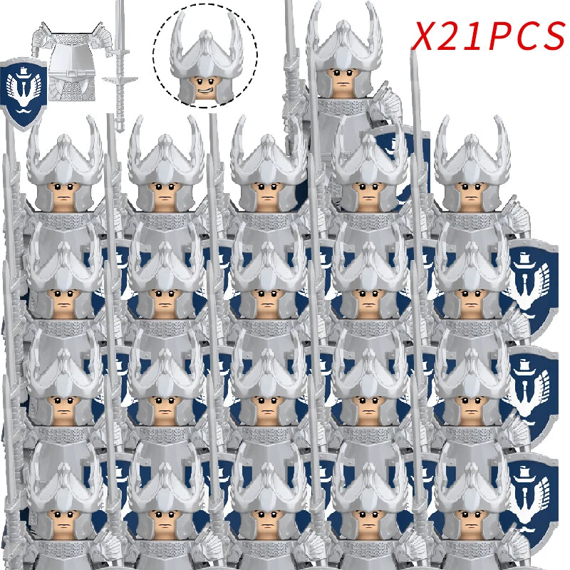 Classic Medieval Movie Elves Dwarf Warrior Iron Foot Dane leader of the Dwarfs Building Blocks LOTR Figures Toys For Children