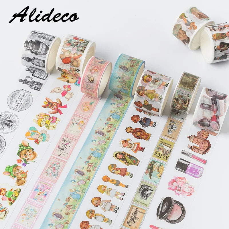 1pcs/1lot Washi Masking Tapes Easter party animals Decorative Adhesive Scrapbooking DIY Paper Japanese Stickers 5M