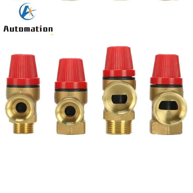 1pcs Brass Safety Valve Drain Relief Switch For Solar Water Heater Inner & Outer Wire Brass Safety Valve 1/2" 3/4"