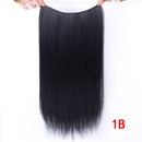 Allaosify 22 inches Clip on Wire Fish Line Hair Extensions Secret Invisible Wire One Piece for Ombre Hair Synthetic Hairpiece