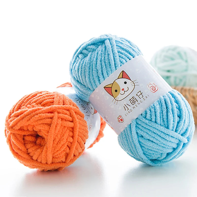 50g/Ball DIY Knitting Yarn Wool Line Baby Scarf Hat Soft Thickness Lanas Crochet Thread Chunky Wholesale Freeshipping Dropship