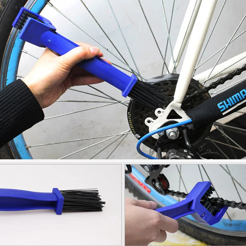 Motorcycle Bike Bicycle Chain Clean Brush Plastic Gear Grunge Brush Road MTB Mountain Bike Chain Cleaner Scrubber Tools