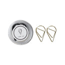 Exquisite Water Drop Metal Paper Clip Bookmark Journal Notebook School Office Colorful Decorative Cute Paper Stationery Gift