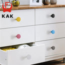 KAK Gold Cabinet Knobs Black Kitchen Handles Zinc Alloy Colorful Furniture Knobs for Kids Room 30mm Cupboard Door Pulls Hardware