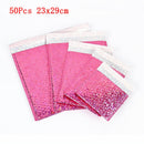 50 PCS/Lot Rose Gold Plastic Bubble Envelopes Bags,  Padded Shipping Envelope, Waterproof Bubble Bags