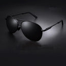 Luftfahrt Metallrahmen Polarisierte Sonnenbrille Herren Farbwechsel Sonnenbrille Pilotenbrille Herren Tag Nachtsicht Fahren