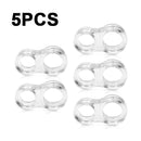 5pcs Door Handle Stopper Transparent PVC Door Handle Buffer Wall Protection Shock Absorber for Office Home Kitchen Bedroom