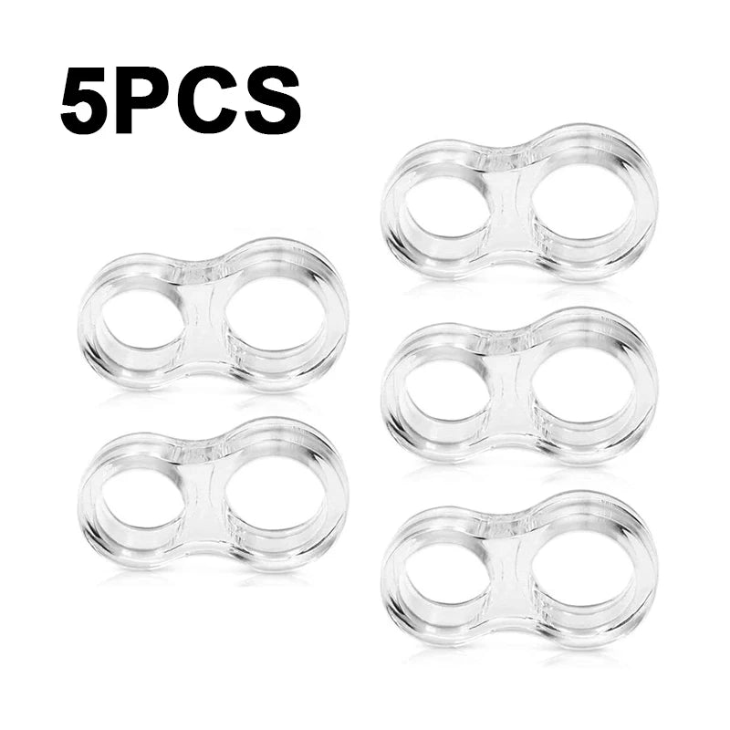 5pcs Door Handle Stopper Transparent PVC Door Handle Buffer Wall Protection Shock Absorber for Office Home Kitchen Bedroom