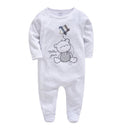 2pcs/lot baby rompers Baby Girl Clothes Full Sleeve 100%Cotton Cartoon Print Overalls Newborn Baby Footies Toddler Jumpsuit