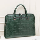 Fashion Women's PU Leather Briefcase For 13.3" 14.1 Inch Laptop Handbag Girls Shoulder Bags Woman Work Office Leather Handbags