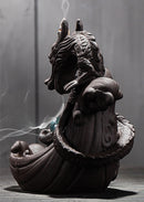 Dragon Smoke Waterfall Backflow Incense Burner Creative Home Decor Ceramic Dragon Incense Holder Censer With Lucky Crystal Ball