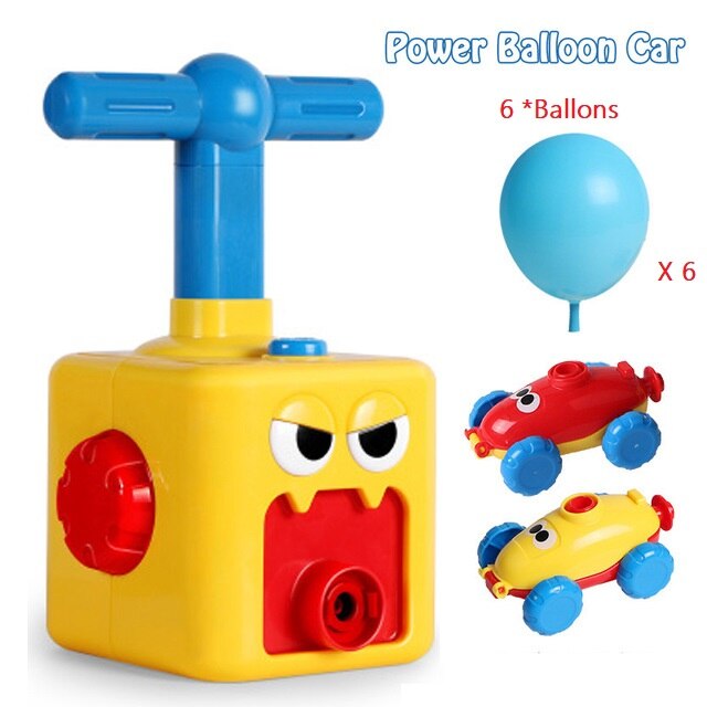 Puzzle Education Toy cars Air aerodynamic launcher Balloon power Cars toys for boys Science Experiment Children Gift for kid boy