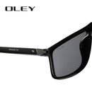 OLEY Polarisierte Herren Sonnenbrillen Marken-Designer Retro Quadratische Sonnenbrille Accessoires Unisex Fahrbrille Oculos de Sol Y6625